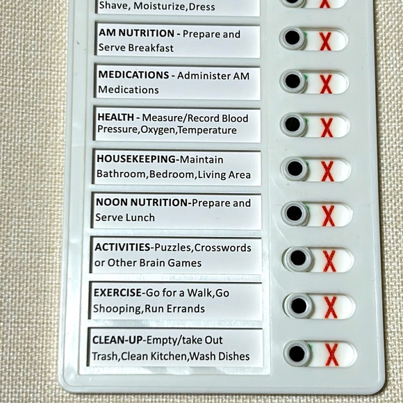 Elder Care Checklist Chorus Chart Detachable Paper 1 Piece - Picture 4 of 6